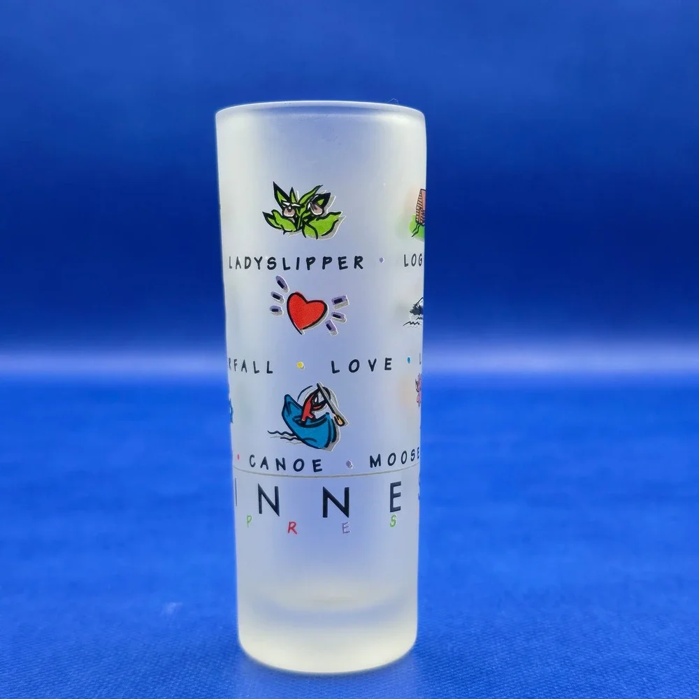 Mall of America 3 Shot Glass Set Planet Hollywood Bubba Gump Minnesota Souvenir